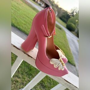Brand New BUTRICH Martina pink platform heels
